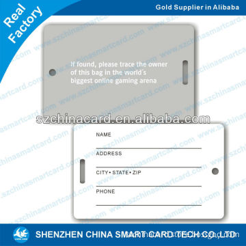 wholesale pvc luggage tags plastic travel name tag